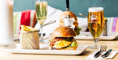 Burger & Fries + Optional Drink for 2, from £15