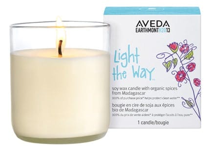 Aveda Earth Month candle