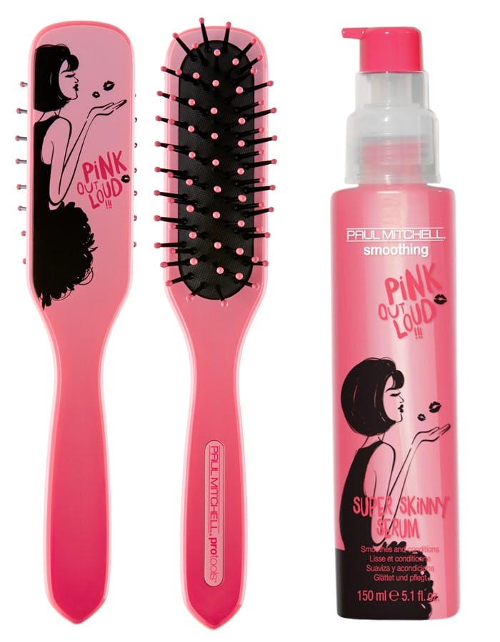 Paul Mitchell Pink Out Loud Sculpting Brush and Super Skinny Serum