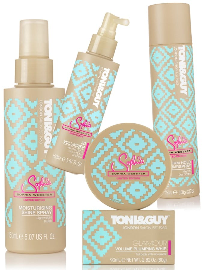 Sophia Webster for Toni & Guy Styling Products