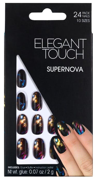 Elegant Touch Space Age nails in Supernova